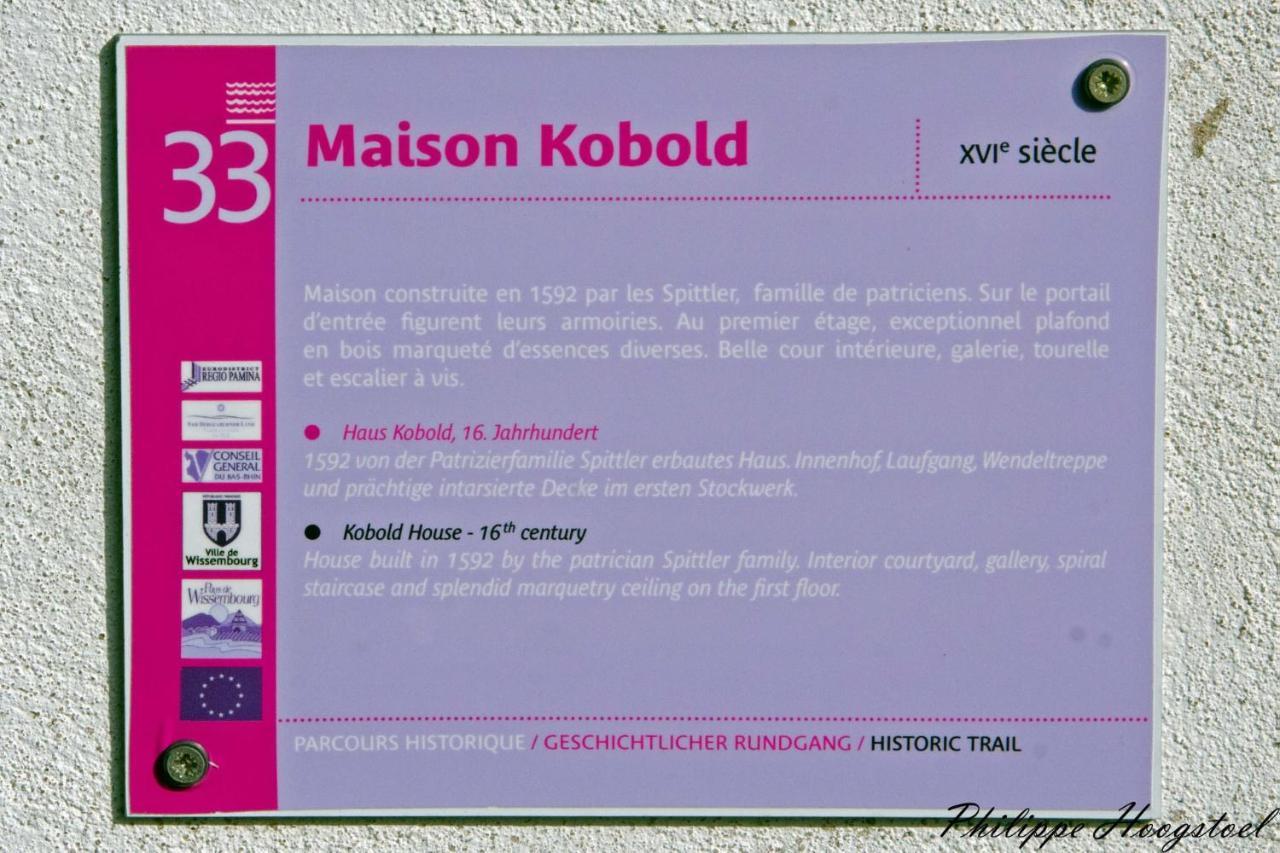 Maison Kobold Xvie Siecle Висембург Екстериор снимка